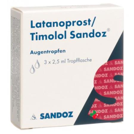 Latanoprost/timolol Sandoz 3 X 2.5 ml Augentropfen - PrimeCare Global